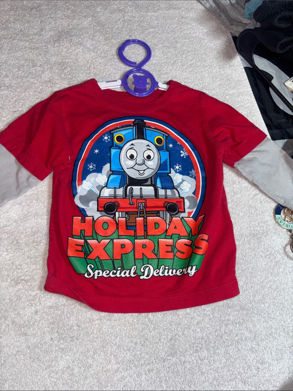 Thomas & Friends Red Holiday Express Long-Sleeve Tee
